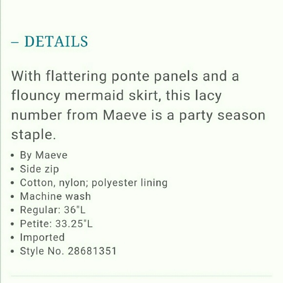 **SOLD** Anthro Sirena Dress - Picture 2 of 4