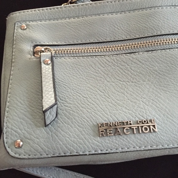 Light blue leather Kenneth Cole Reaction Bag - Picture 2 of 4