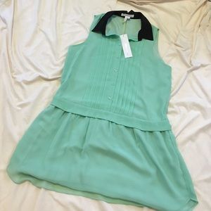 Mint green flowy dress