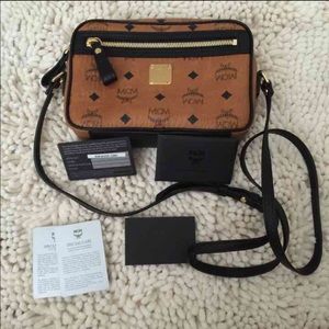 💥SOLD💥 MCM Visetos Small Crossbody - Black