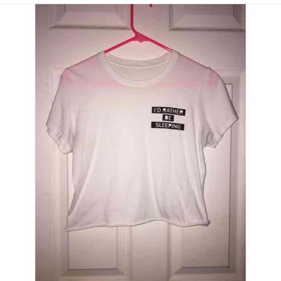 White crop top