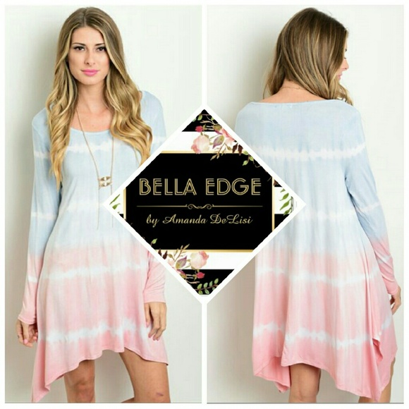 Bella Edge Boutique  Dresses & Skirts - ❗LAST ONE❗🎉HP🎉 Blue pink tie dye dress
