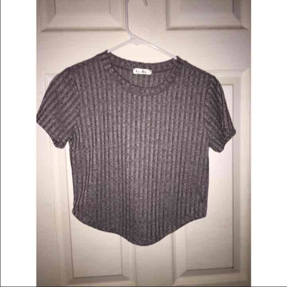 Grey crop top