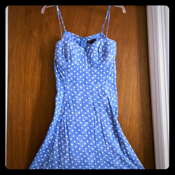 Polkadot blue dress