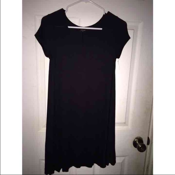 Black flowy silky dress