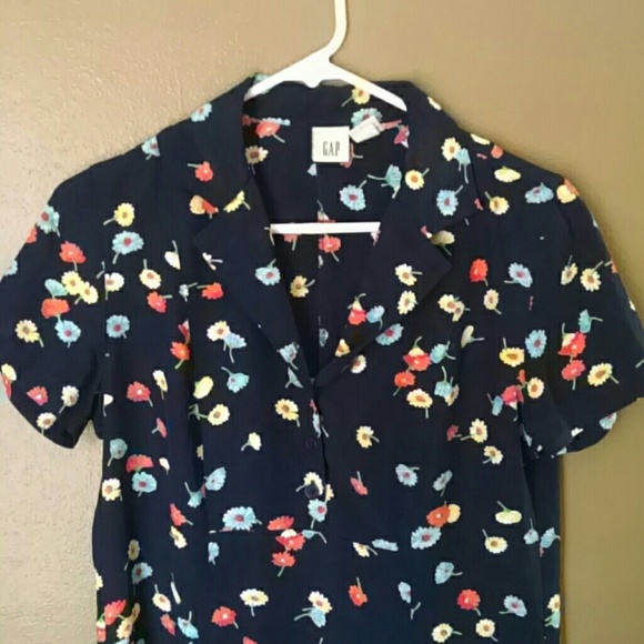 Flowery Collared GAP Dress