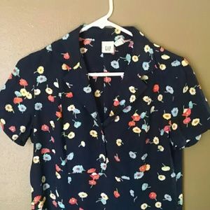 Flowery Collared GAP Dress