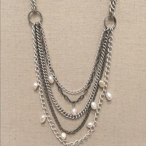 Avery Chains & Pearl Necklace