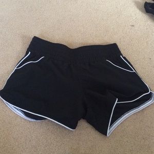 Black swim shorts