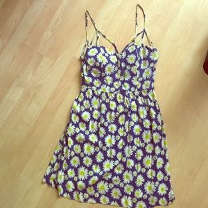 Daisy pattern dress.