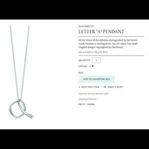 Final markdown💥Tiffany & Co necklace