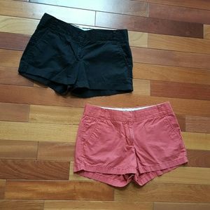 2 pairs of Jcrew Chino Shorts
