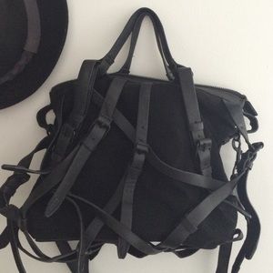 Strappy Buckle Belt Suede Bag (A.Wang)
