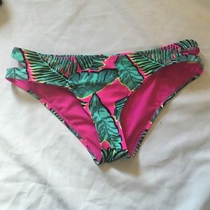 Blue/Pink Bikini Bottoms w/ cutouts