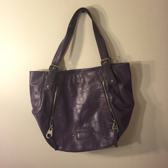 Purple Nine West Leather Bag
