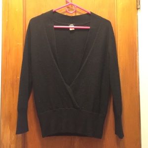 JCrew Vneck cashmere blend sweater