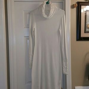 Sexy Sweater Dress with Ruched detail