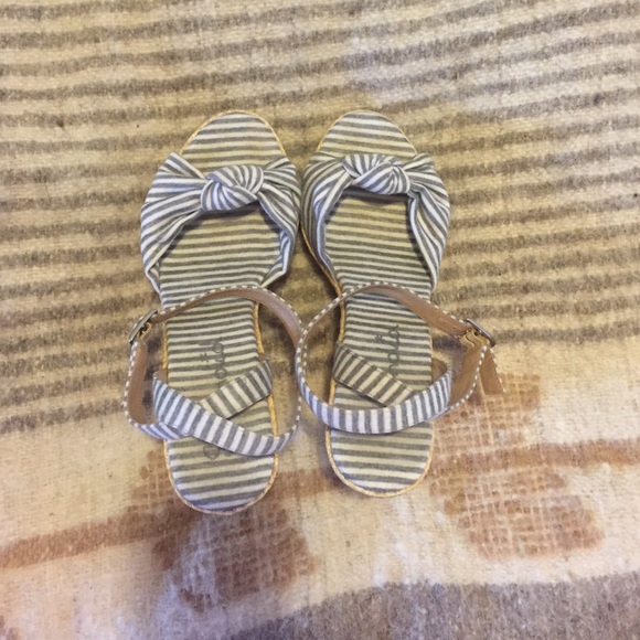 Splendid striped platform sandals