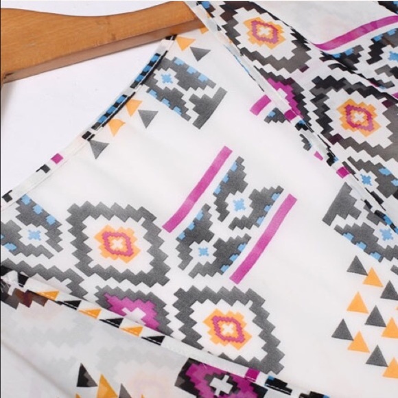 🔥Geometric pattern swim coverup/kimono - Picture 3 of 4