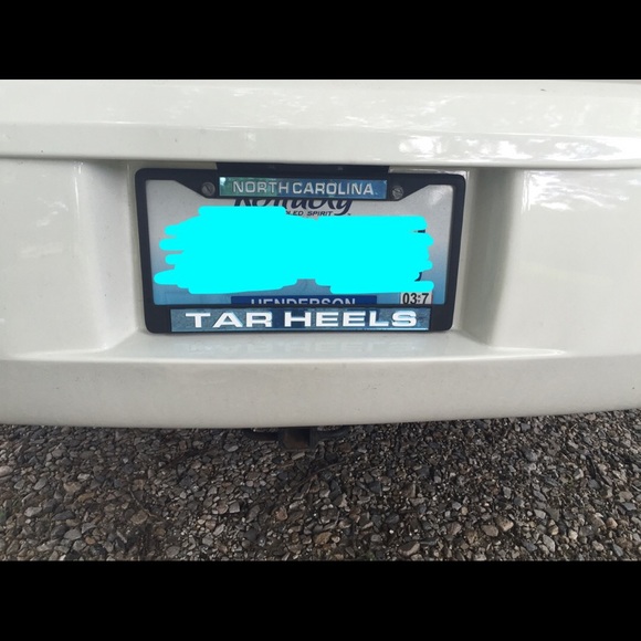North Carolina back license plate