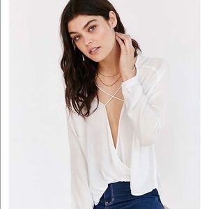 NWT Silence and Noise Mayfair Plunge Top