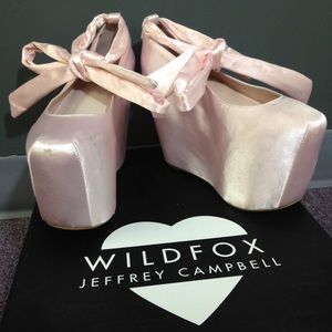 Wildfox x Jeffrey Campbellコラボ バレエシューズ 白 SUMMER SALE | • Jeffrey Campbell x Wildfox Couture | Depop