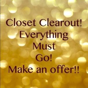 Closet clear out!!