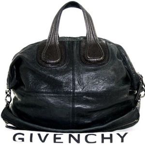 Givenchy Nightingale large black lambskin AUTH