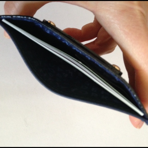 Kate Spade blue leather cardholder NWT - Picture 3 of 3