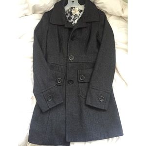 Grey pea coat