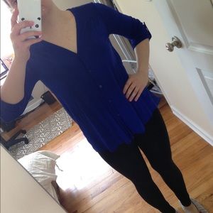 Royal blue top