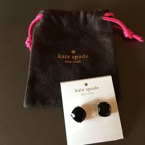 Kate Spade Black Studs NIB