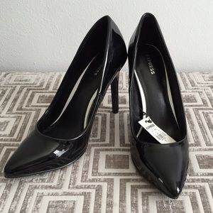 Express patent leather heels