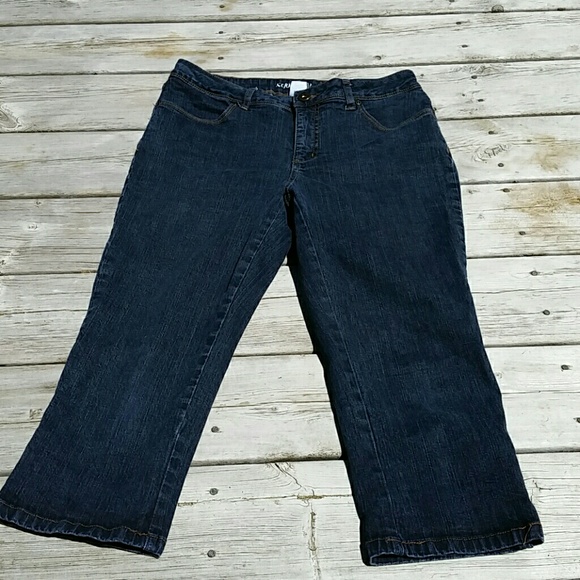 St. John's Bay Denim - St. Johns Bay Denim Capri Size 10 Stretchy EUC
