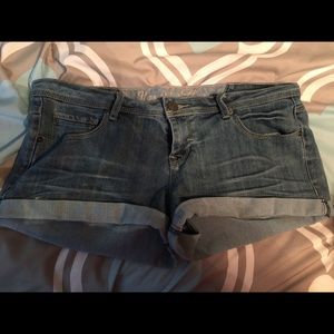 Size 15 blue jean shorts.