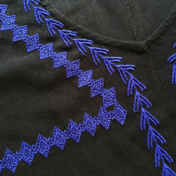 Boho Embroidered Dolman Top - Picture 3 of 4