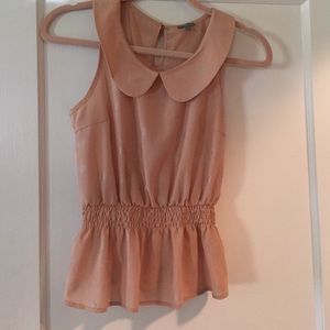 Blush peplum top