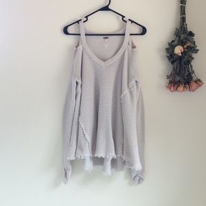 Free People Moonshine V-Neck Pullover Sweater