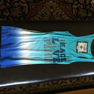 VS Pink tie dye racer back