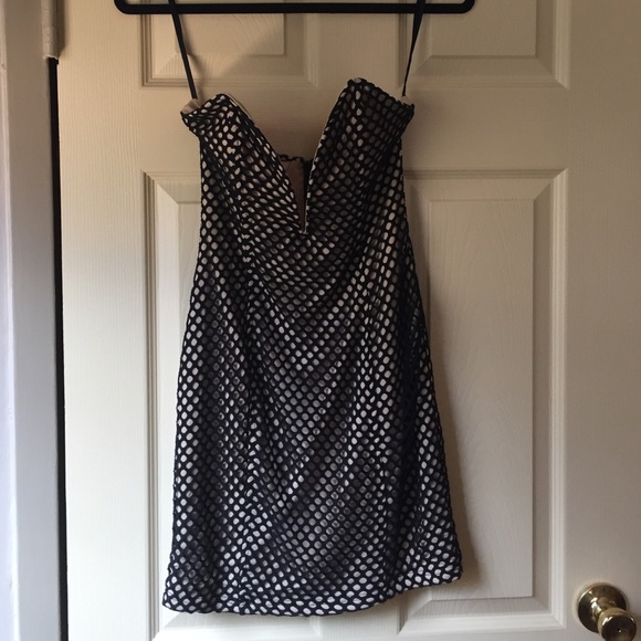 Black mesh dress