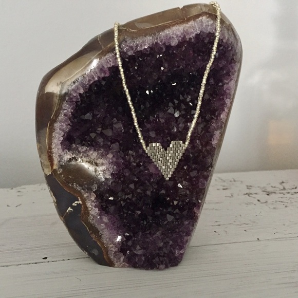 La New Yorkilla Jewelry - Amazing Hand Made Silver Heart Dainty Necklace