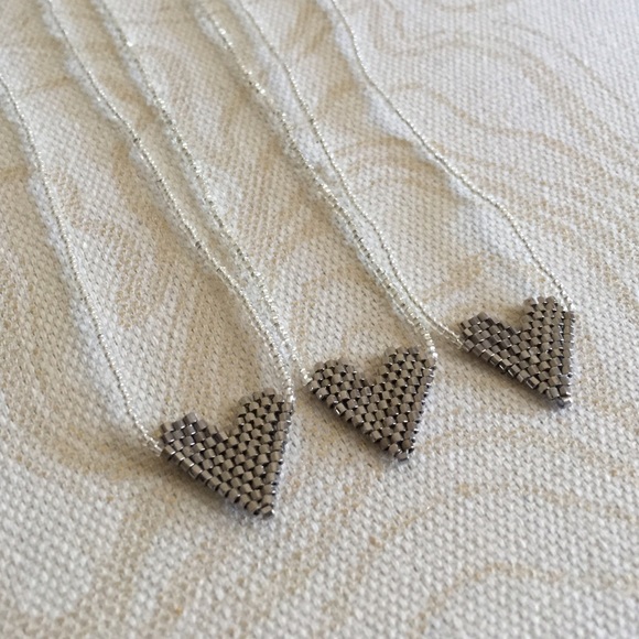 Amazing Hand Made Silver Heart Dainty Necklace - Picture 4 of 4