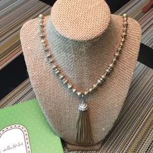 Stella & Dot milania tassel necklace