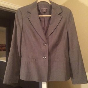 Ann Taylor grey blazer 14 petite