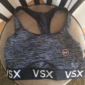 Medium gray sports bra