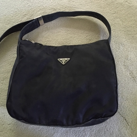 Prada nylon and leather bag.