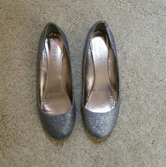 Bakers Silver Glitter Flats