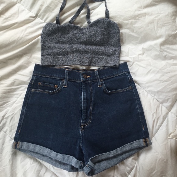 Abercrombie & Fitch High Waisted Denim Shorts