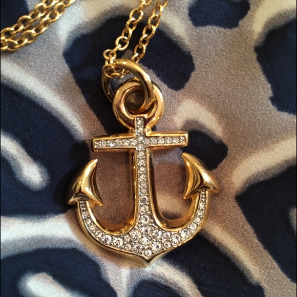 Juicy Couture Pave Anchor Pendant Necklace - Picture 2 of 6