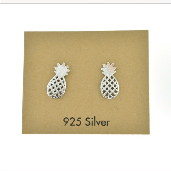 Silver Pineapple Studs- Last Pair!!! - Picture 2 of 2